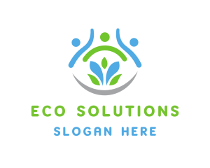 Eco People Team logo design