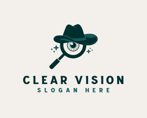 Magnifying Glass Eye logo design