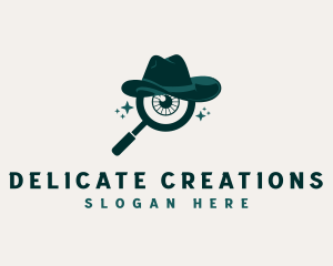 Magnifying Glass Eye logo design