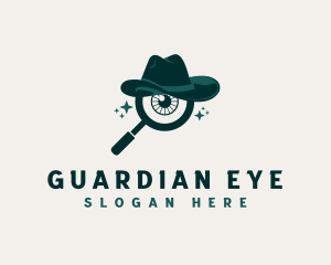 Magnifying Glass Eye logo design