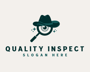 Magnifying Glass Eye logo design