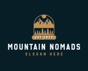 Forest Mountain Outdoor logo design