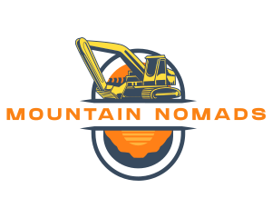 Excavator Mining Machinery logo design