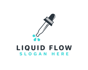 Abstract Liquid Dropper logo design