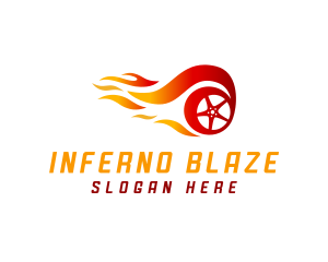 Fire Wheel Automotive logo design