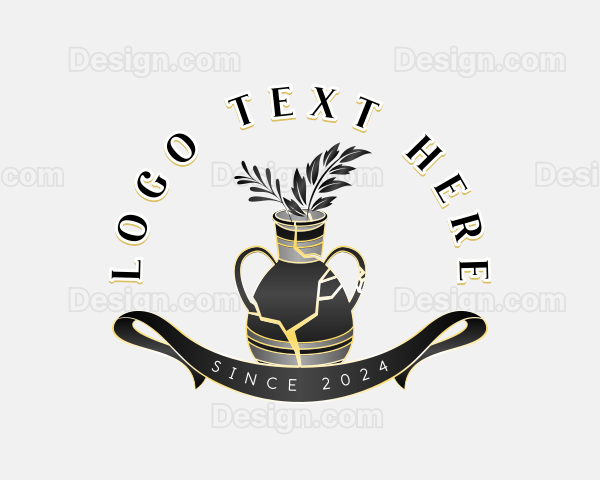 Ceramic Vase Decor Logo