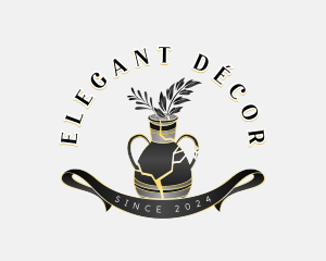 Ceramic Vase Decor logo design