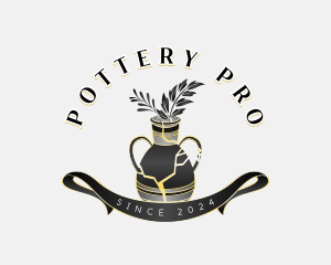 Ceramic Vase Decor logo design