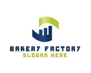 Industrial Factory Building logo design