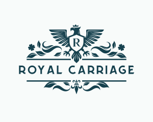 Royal Crown Eagle Shield logo design