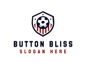 Soccer Ball Shield logo design