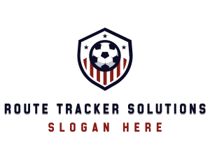 Soccer Ball Shield logo design