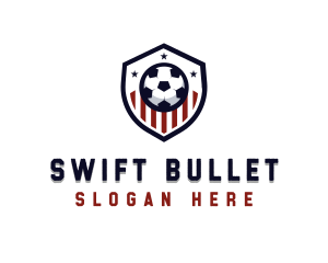 Soccer Ball Shield logo design