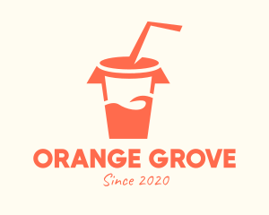 Orange Drinking Cup logo design