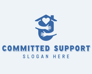 Hands Support Charity logo design