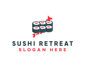 Japanese Seafood Sushi logo design