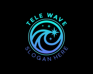 Sea Wave Star logo design