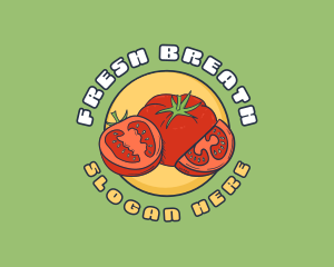 Quirky Tomato Fruit logo design