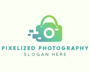 Camera Shopping Bag logo design