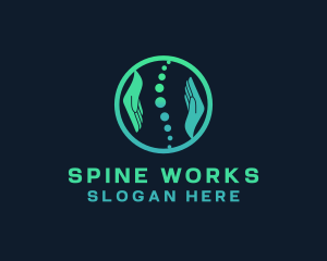 Back Spine Massage logo design