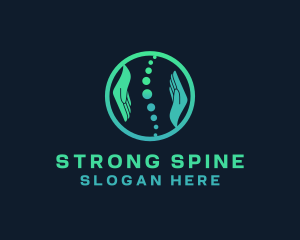 Back Spine Massage logo design