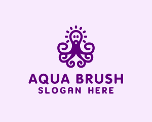 Sea Octopus Animal logo design