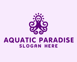 Sea Octopus Animal logo design