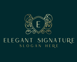 Shield Luxury Elegant logo design