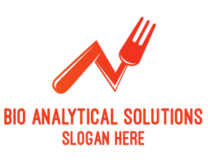 Orange Fork Statistics logo design