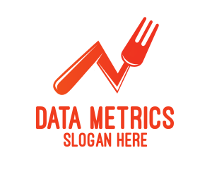 Orange Fork Statistics logo design