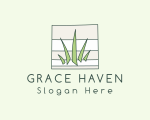 Notepad Grass Mowing Logo