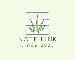 Notepad Grass Mowing logo design