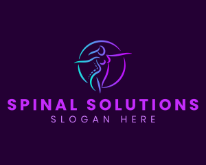 Physiotherapy Health Spine logo design