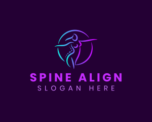 Physiotherapy Health Spine logo design