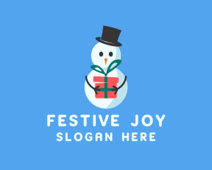 Snowman Christmas Gift logo