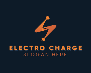 Electricity Power Plug logo design