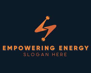 Electricity Power Plug logo design