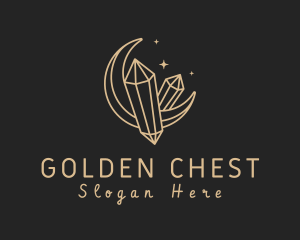 Golden Moon Gems logo design