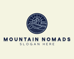 Sea Mountain Waves logo design