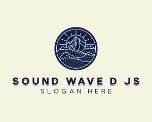 Sea Mountain Waves logo design