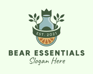 Orange Essential Oil logo design