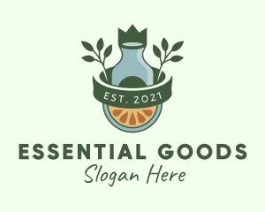 Orange Essential Oil logo design