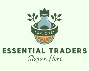 Orange Essential Oil logo design