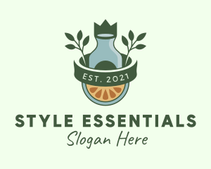 Orange Essential Oil logo design