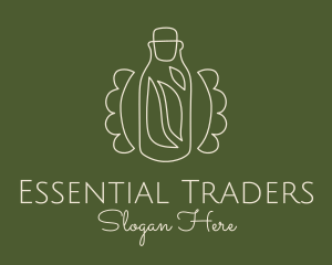 Organic Oil Jar logo design