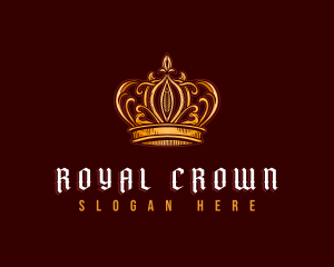 Elegant Tiara Crown logo design