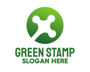 Green Frog Hand logo design