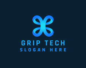 Ribbon Loop Tech  logo design