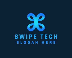 Ribbon Loop Tech  logo design