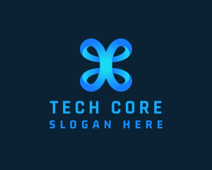 Ribbon Loop Tech  logo design